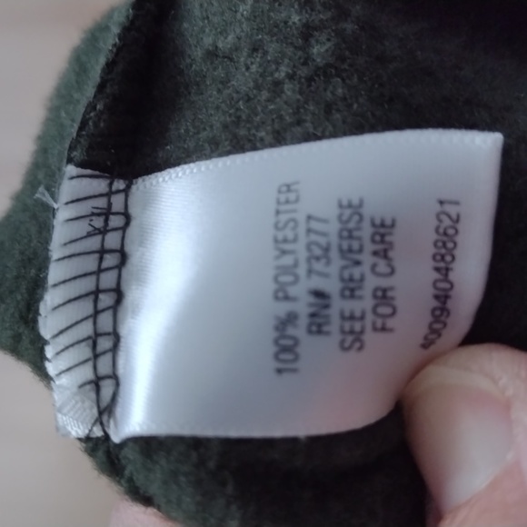 Men's quarter zip up Dark Green Size XXL NWOT Croft & Barrow - Picture 5 of 5